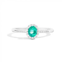 Anello Recarlo Donna Gemma in Oro bianco Smeraldo 0.4 Ct R33CG251/SM-13 - R33CG251/SM-13